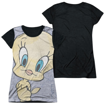 Looney Tunes Tweety Girl juniors black back t-shirt