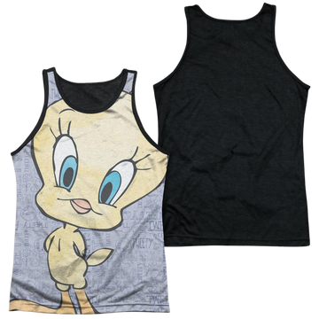 Looney Tunes Tweety Girl men's black back tank