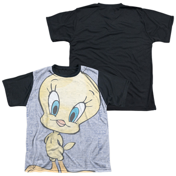 Looney Tunes Tweety Girl youth black back t-shirt for ages 8 to 12