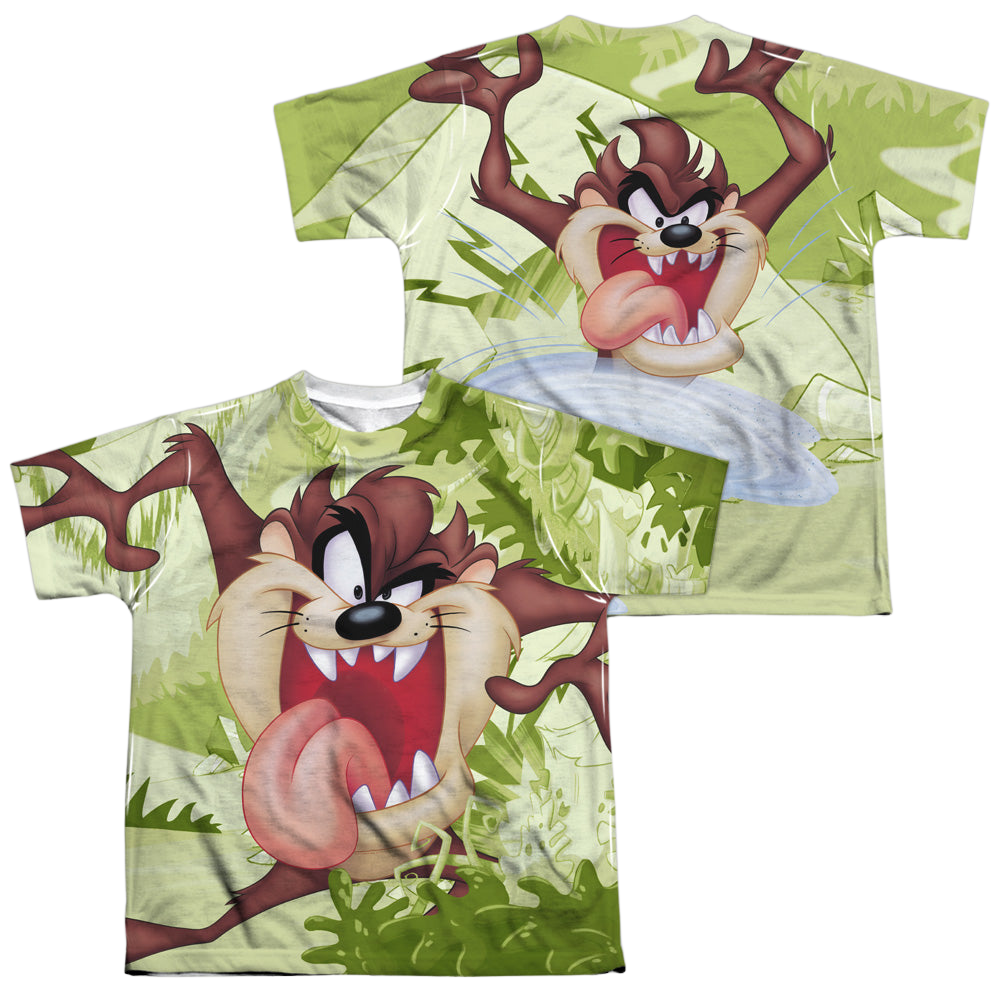 Looney Tunes Taz (Front/Back Print) - Youth All-Over Print T-Shirt Youth All-Over Print T-Shirt (Ages 8-12) Looney Tunes   