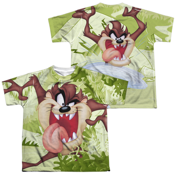 Looney Tunes Taz youth all-over print t-shirt for ages 8 to 12
