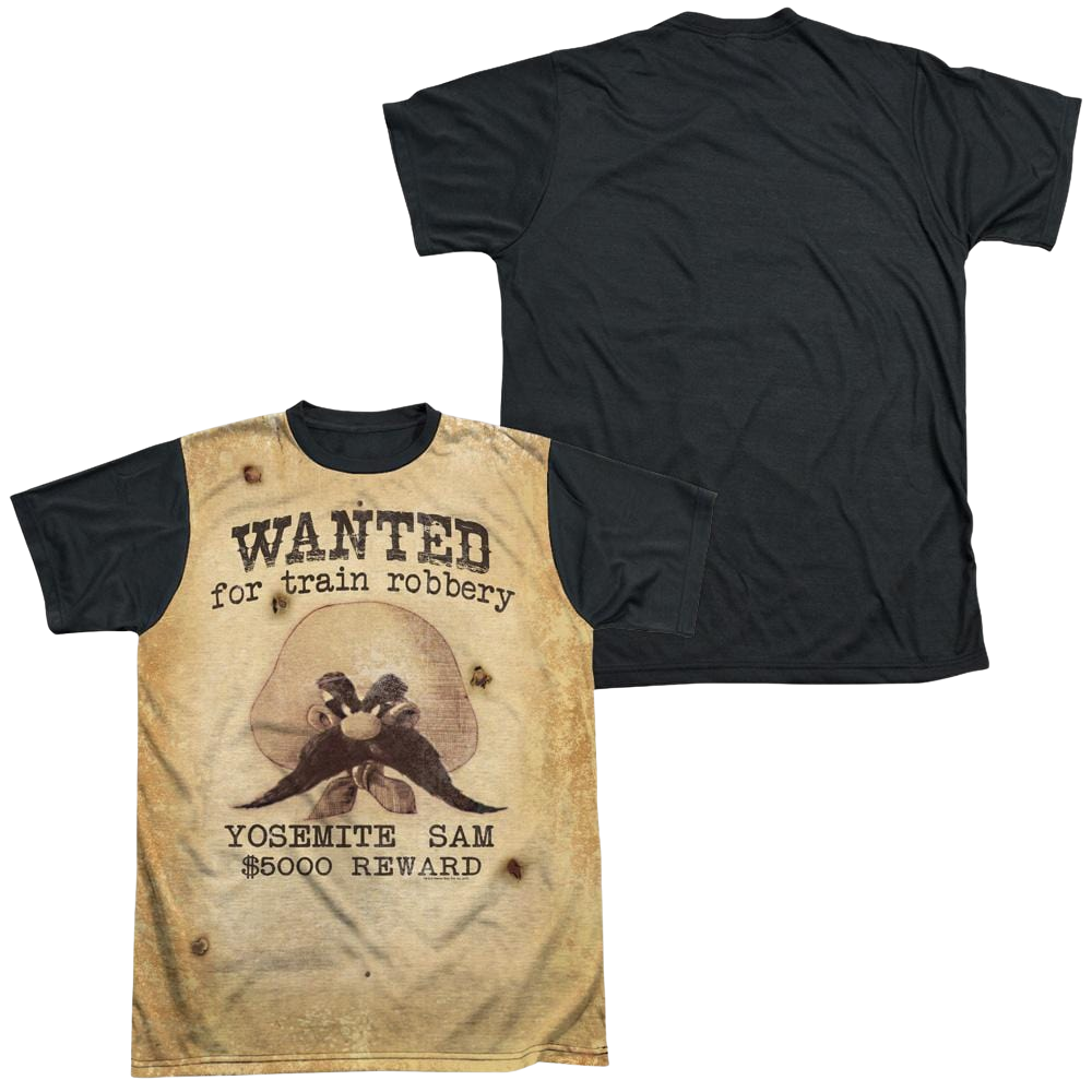 Looney Tunes Wanted Men's Black Back T-Shirt Men's Black Back T-Shirt Looney Tunes   