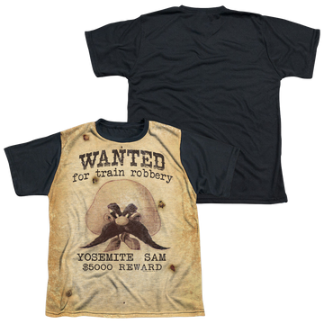 Looney Tunes Wanted youth black back t-shirt for ages 8 to 12