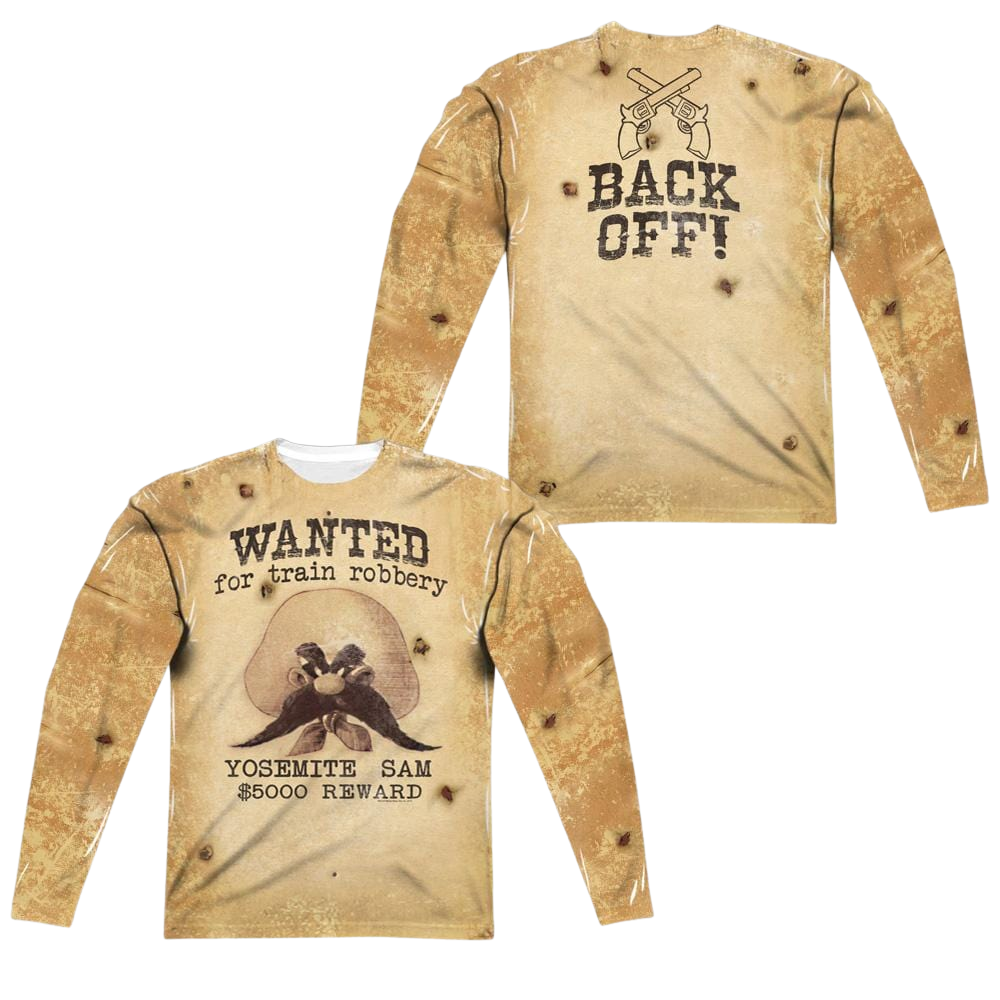 Looney Tunes Wanted Men's All-Over Print T-Shirt Men's All-Over Print Long Sleeve Looney Tunes   