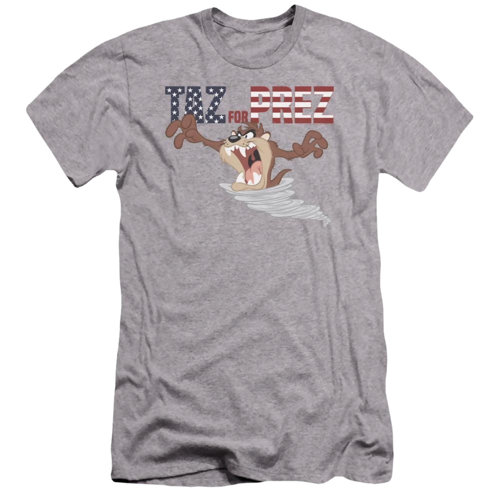 Looney Tunes Taz For Prez 3 Men's Premium Slim Fit T-Shirt Men's Premium Slim Fit T-Shirt Looney Tunes   