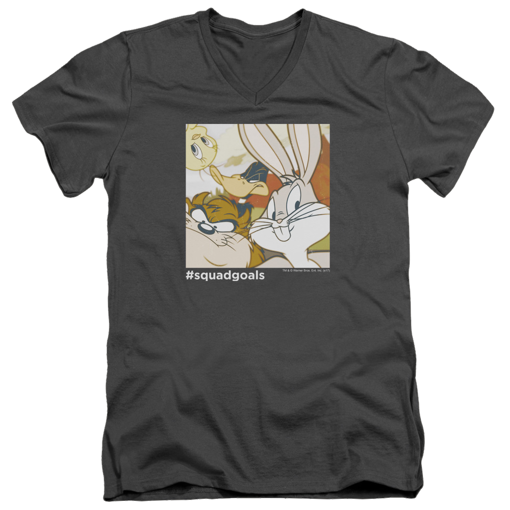 Looney Tunes Squad Goals Men's V-Neck T-Shirt Men's V-Neck T-Shirt Looney Tunes   