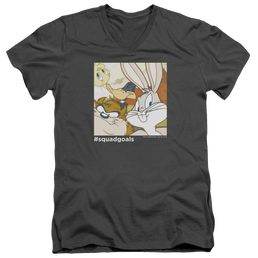 Looney Tunes Squad Goals Men's V-Neck T-Shirt Men's V-Neck T-Shirt Looney Tunes   