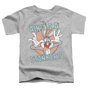 Athletic heather toddler t-shirt with Looney Tunes Aint I A Stinker graphic