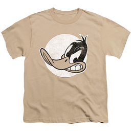 Looney Tunes Daffy Vintage Badge - Youth T-Shirt Youth T-Shirt (Ages 8-12) Looney Tunes   