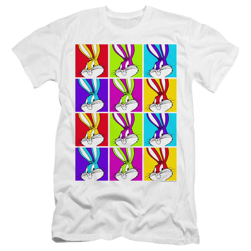 Looney Tunes Bugs Tiles - Men's Premium Slim Fit T-Shirt Men's Premium Slim Fit T-Shirt Looney Tunes   