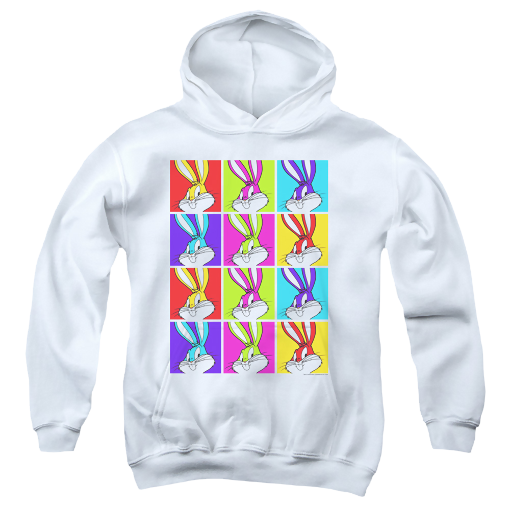 Looney Tunes Bugs Tiles - Youth Hoodie Youth Hoodie (Ages 8-12) Looney Tunes   