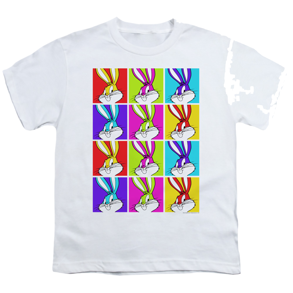 Looney Tunes Bugs Tiles - Youth T-Shirt Youth T-Shirt (Ages 8-12) Looney Tunes   