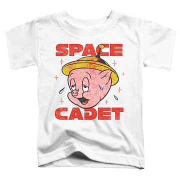 White toddler t-shirt with Looney Tunes Space Ghost graphic