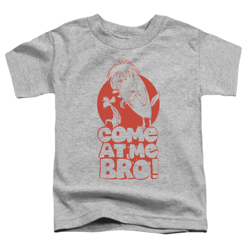Athletic heather toddler t-shirt with Looney Tunes Come At Me graphic