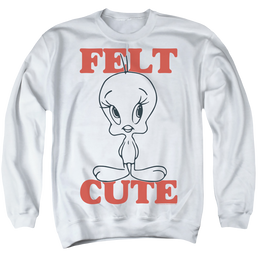 Looney Tunes Felt Cute - Men's Crewneck Sweatshirt Men's Crewneck Sweatshirt Looney Tunes   