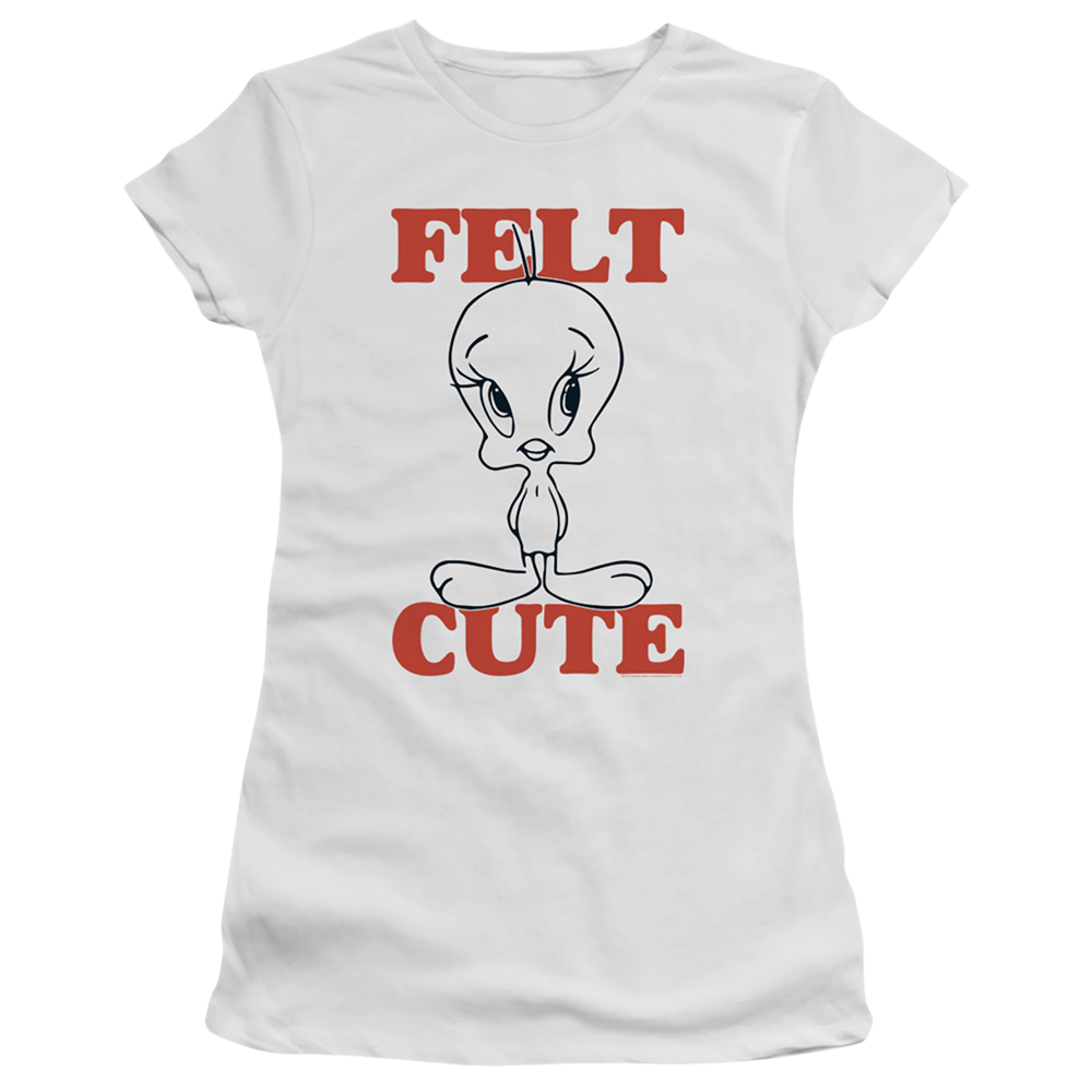 Looney Tunes Felt Cute - Juniors T-Shirt Juniors T-Shirt Looney Tunes   