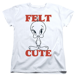 Looney Tunes Felt Cute - Women's T-Shirt Women's T-Shirt Looney Tunes   