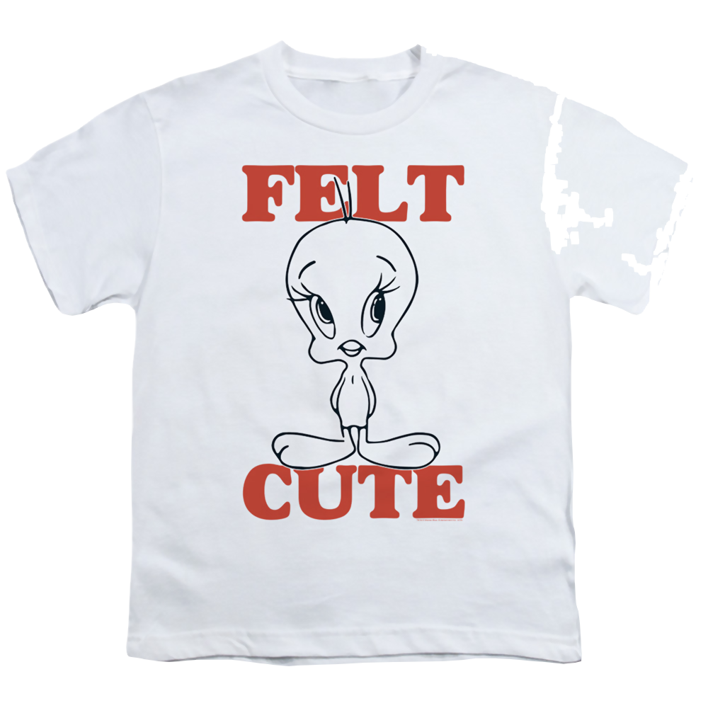 Looney Tunes Felt Cute - Youth T-Shirt Youth T-Shirt (Ages 8-12) Looney Tunes   