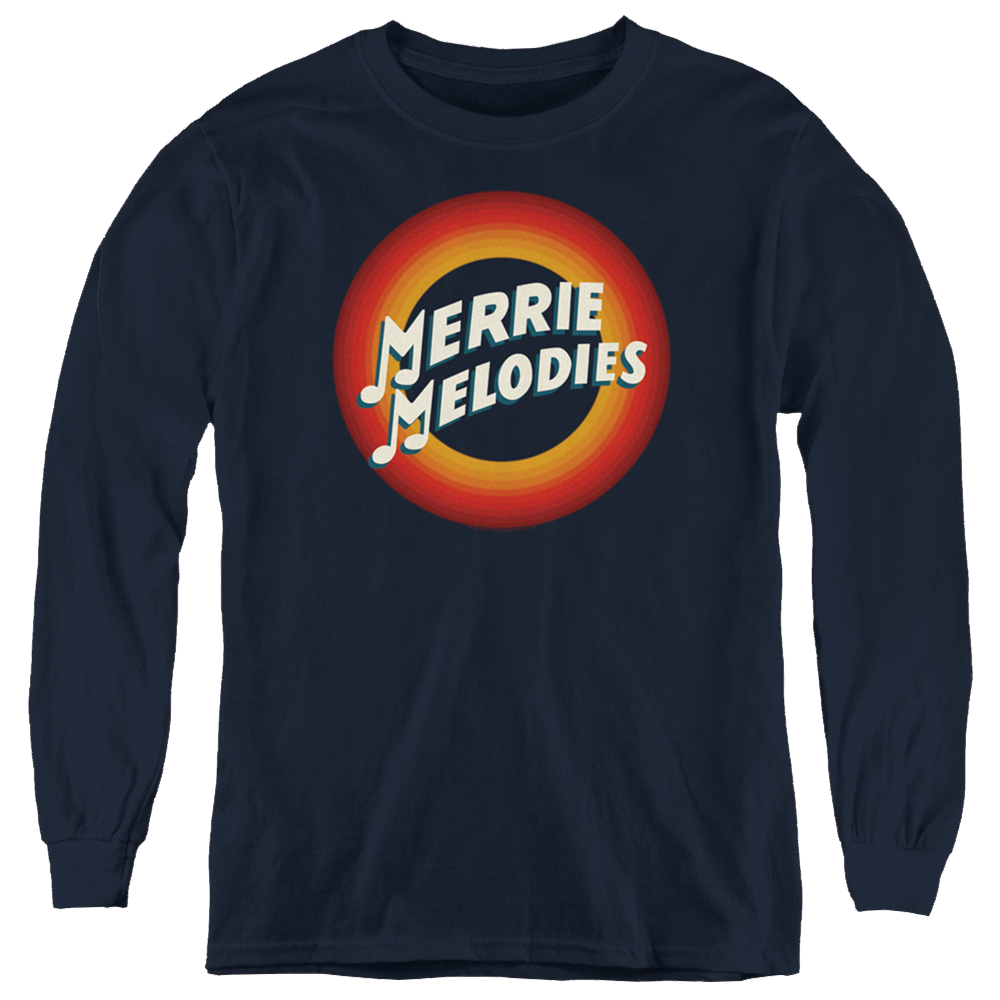 Looney Tunes Merrie Logo - Youth Long Sleeve T-Shirt Youth Long Sleeve T-Shirt Looney Tunes   