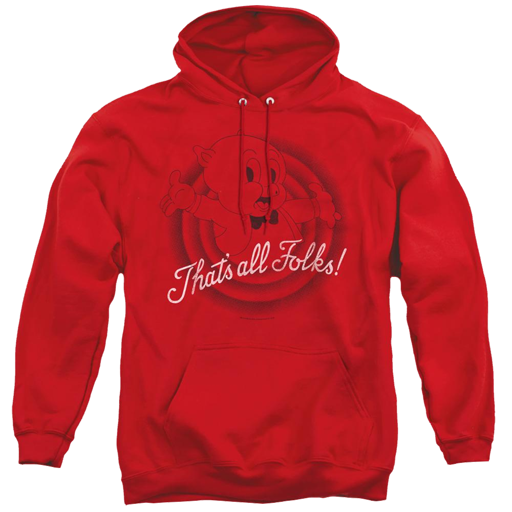 Looney Tunes Thats All Folks - Pullover Hoodie Pullover Hoodie Looney Tunes   