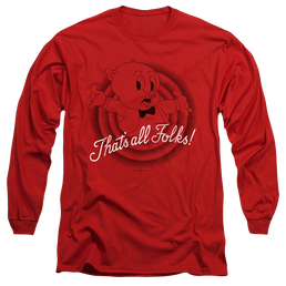Looney Tunes Thats All Folks - Men's Long Sleeve T-Shirt Men's Long Sleeve T-Shirt Looney Tunes   