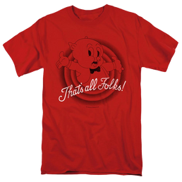 Looney Tunes Thats All Folks - Men's Regular Fit T-Shirt Men's Regular Fit T-Shirt Looney Tunes   