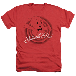 Looney Tunes Thats All Folks - Men's Heather T-Shirt Men's Heather T-Shirt Looney Tunes   