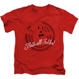 Looney Tunes Thats All Folks - Kid's T-Shirt Kid's T-Shirt (Ages 4-7) Looney Tunes   