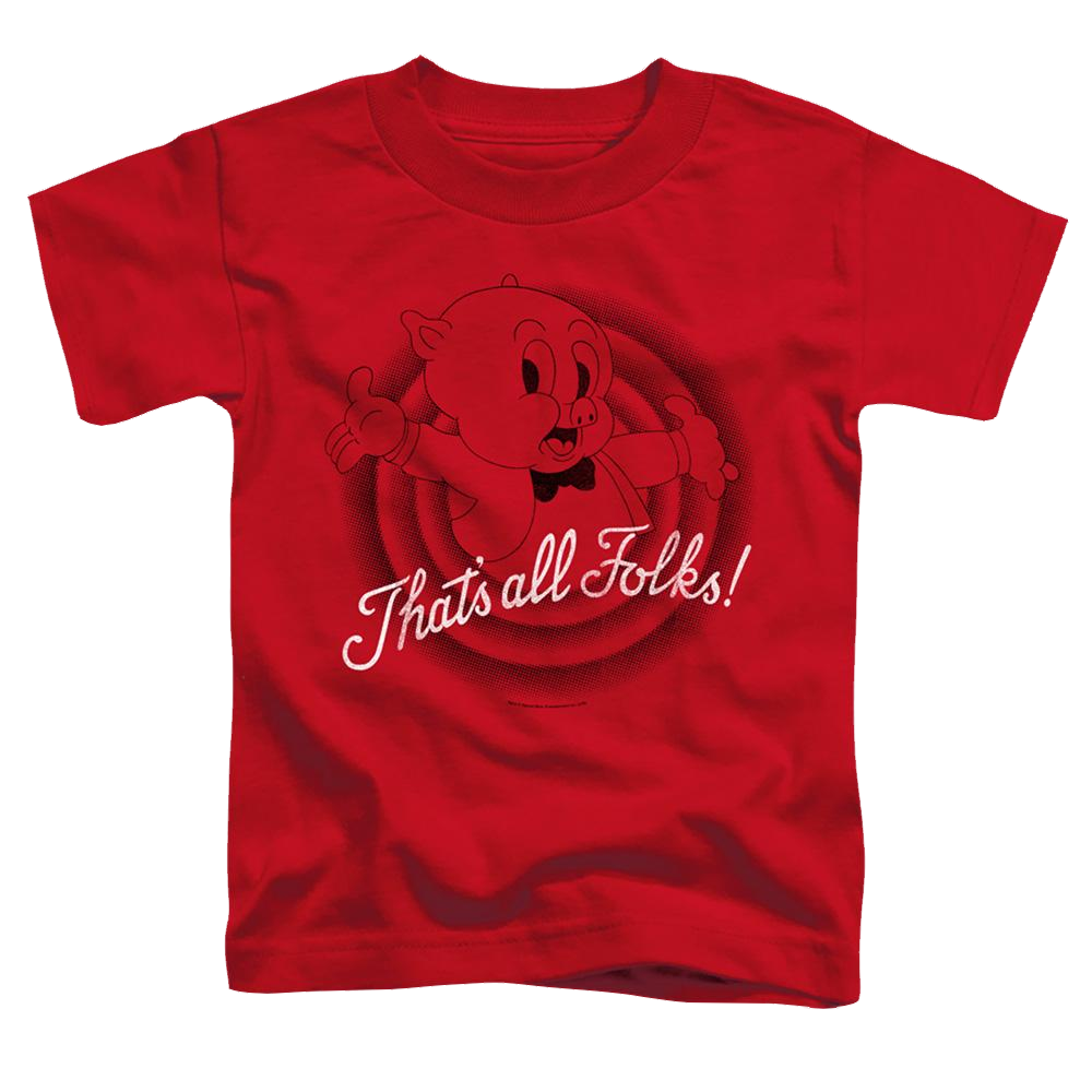 Looney Tunes Thats All Folks - Toddler T-Shirt Toddler T-Shirt Looney Tunes   