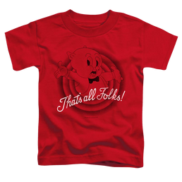 Looney Tunes Thats All Folks - Toddler T-Shirt Toddler T-Shirt Looney Tunes   