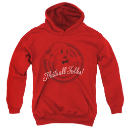 Looney Tunes Thats All Folks - Youth Hoodie Youth Hoodie (Ages 8-12) Looney Tunes   