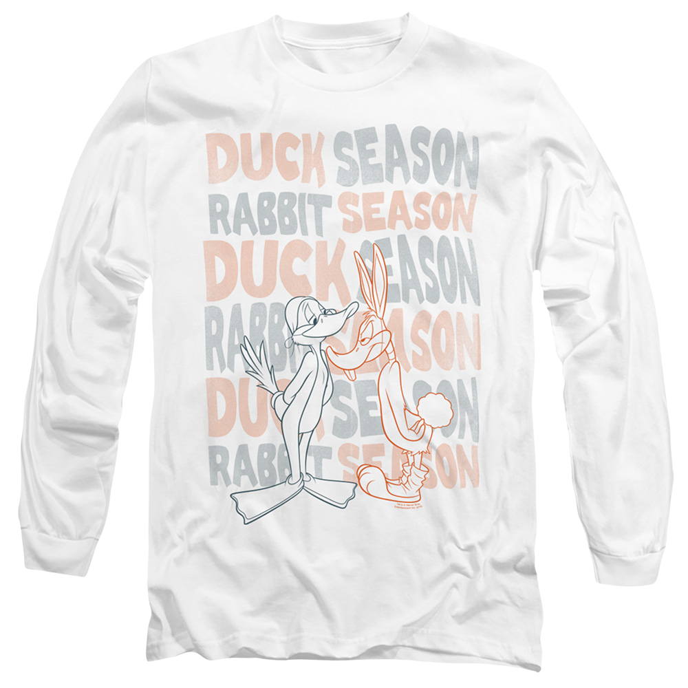 Looney Tunes Duck Season Rabbit Season - Men's Long Sleeve T-Shirt Men's Long Sleeve T-Shirt Looney Tunes   