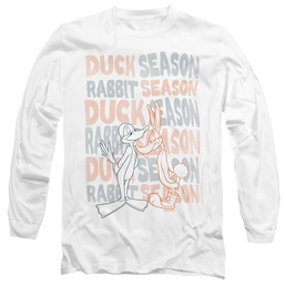 Looney Tunes Duck Season Rabbit Season - Men's Long Sleeve T-Shirt Men's Long Sleeve T-Shirt Looney Tunes   