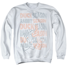 Looney Tunes Duck Season Rabbit Season - Men's Crewneck Sweatshirt Men's Crewneck Sweatshirt Looney Tunes   