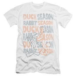Looney Tunes Duck Season Rabbit Season - Men's Premium Slim Fit T-Shirt Men's Premium Slim Fit T-Shirt Looney Tunes   
