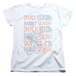 Looney Tunes Duck Season Rabbit Season - Women's T-Shirt Women's T-Shirt Looney Tunes   