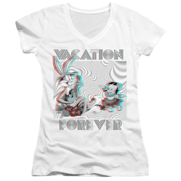 Looney Tunes Vacation Forever - Juniors V-Neck T-Shirt Juniors V-Neck T-Shirt Looney Tunes   
