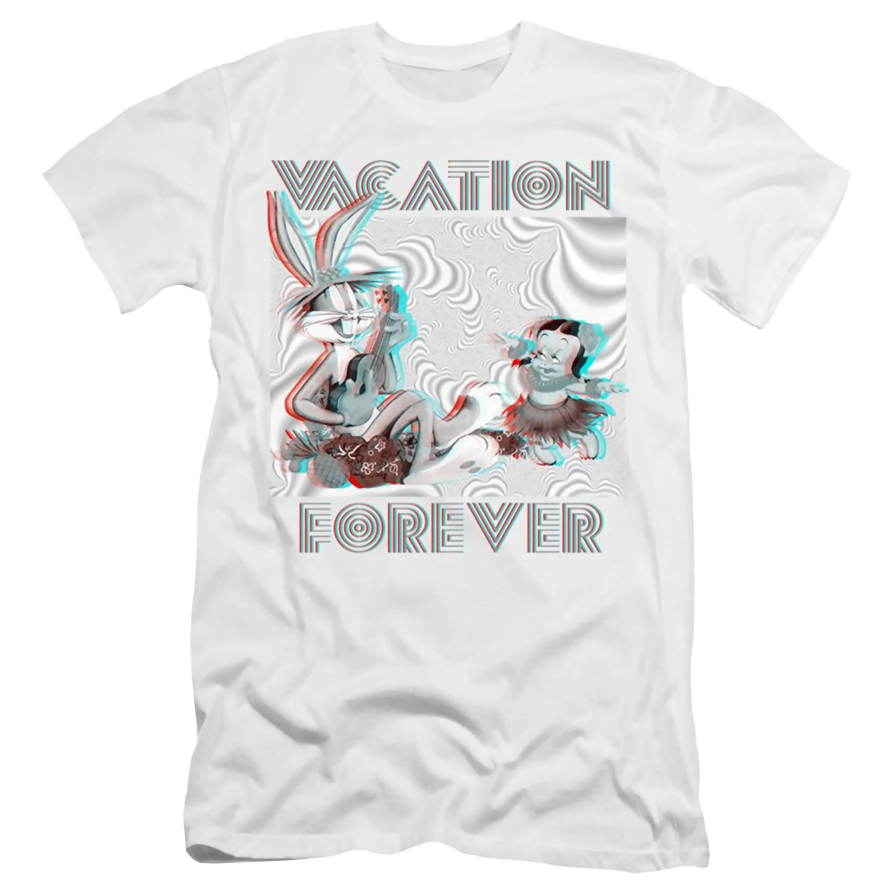 Looney Tunes Vacation Forever - Men's Premium Slim Fit T-Shirt Men's Premium Slim Fit T-Shirt Looney Tunes   