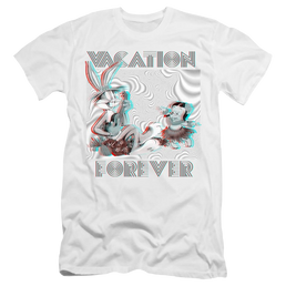 Looney Tunes Vacation Forever - Men's Premium Slim Fit T-Shirt Men's Premium Slim Fit T-Shirt Looney Tunes   