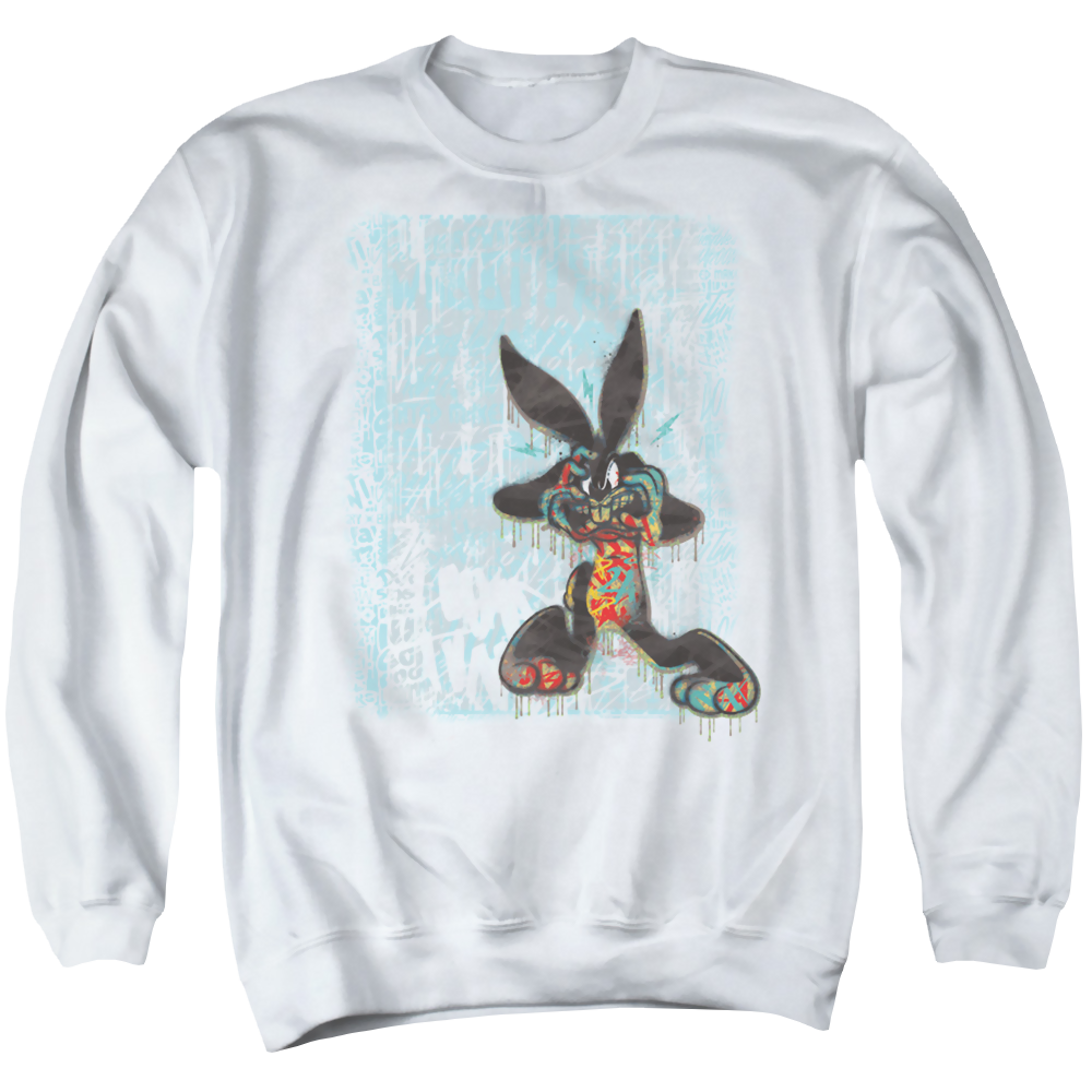 Looney Tunes Graffiti Rabbit - Men's Crewneck Sweatshirt Men's Crewneck Sweatshirt Looney Tunes   