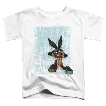 White toddler t-shirt with Looney Tunes Graffiti Rabbit graphic