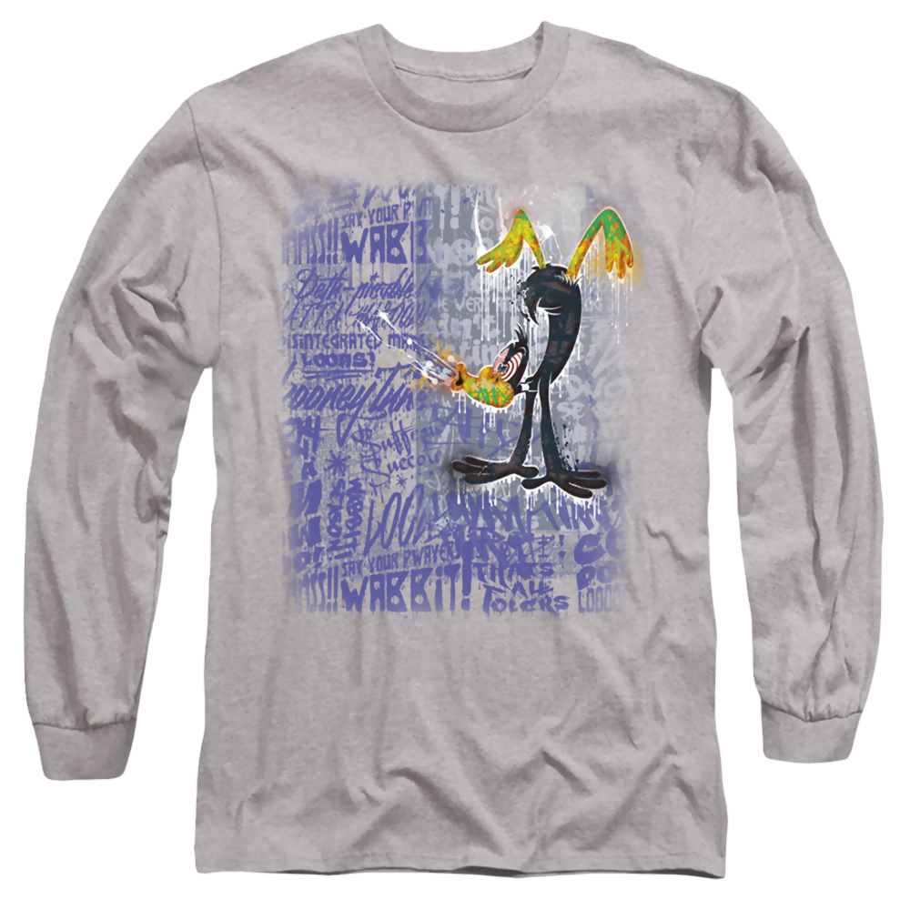 Looney Tunes Graffiti Duck - Men's Long Sleeve T-Shirt Men's Long Sleeve T-Shirt Looney Tunes   