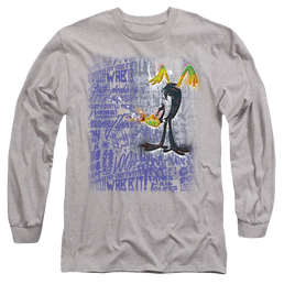 Looney Tunes Graffiti Duck - Men's Long Sleeve T-Shirt Men's Long Sleeve T-Shirt Looney Tunes   
