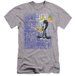 Looney Tunes Graffiti Duck - Men's Premium Slim Fit T-Shirt Men's Premium Slim Fit T-Shirt Looney Tunes   