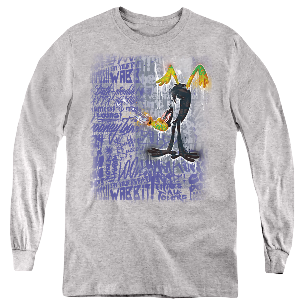 Looney Tunes Graffiti Duck - Youth Long Sleeve T-Shirt Youth Long Sleeve T-Shirt Looney Tunes   