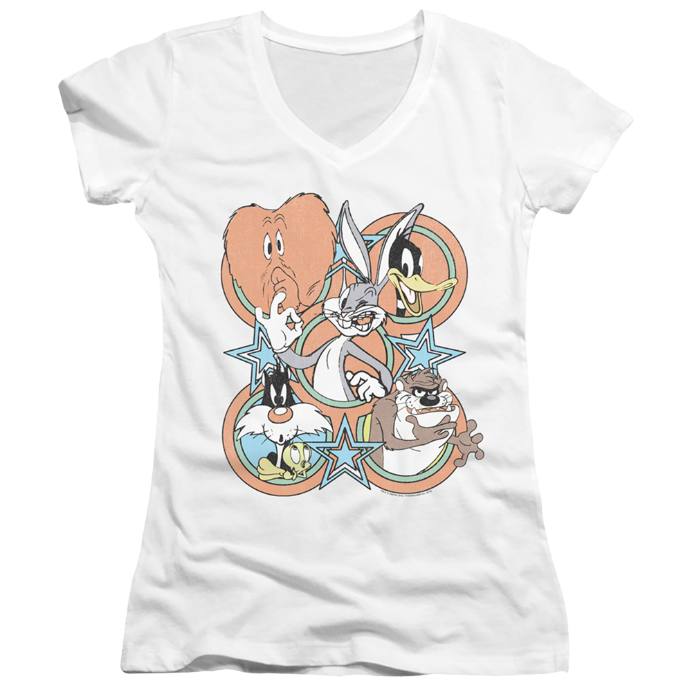 Looney Tunes Screen Stars - Juniors V-Neck T-Shirt Juniors V-Neck T-Shirt Looney Tunes   
