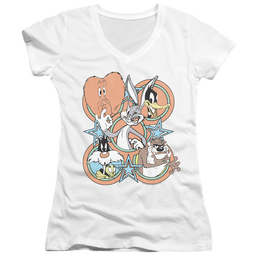 Looney Tunes Screen Stars - Juniors V-Neck T-Shirt Juniors V-Neck T-Shirt Looney Tunes   