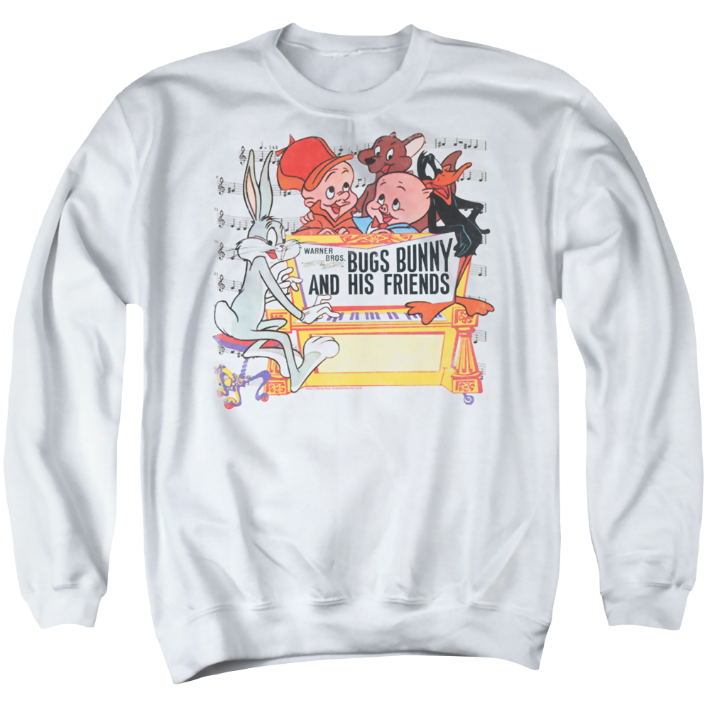 Looney Tunes Bugs And Friends - Men's Crewneck Sweatshirt Men's Crewneck Sweatshirt Looney Tunes   