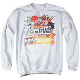 Looney Tunes Bugs And Friends - Men's Crewneck Sweatshirt Men's Crewneck Sweatshirt Looney Tunes   