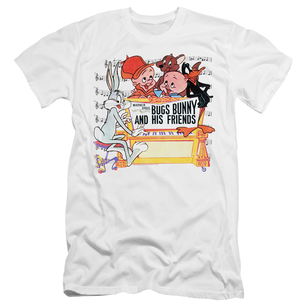 Looney Tunes Bugs And Friends - Men's Premium Slim Fit T-Shirt Men's Premium Slim Fit T-Shirt Looney Tunes   